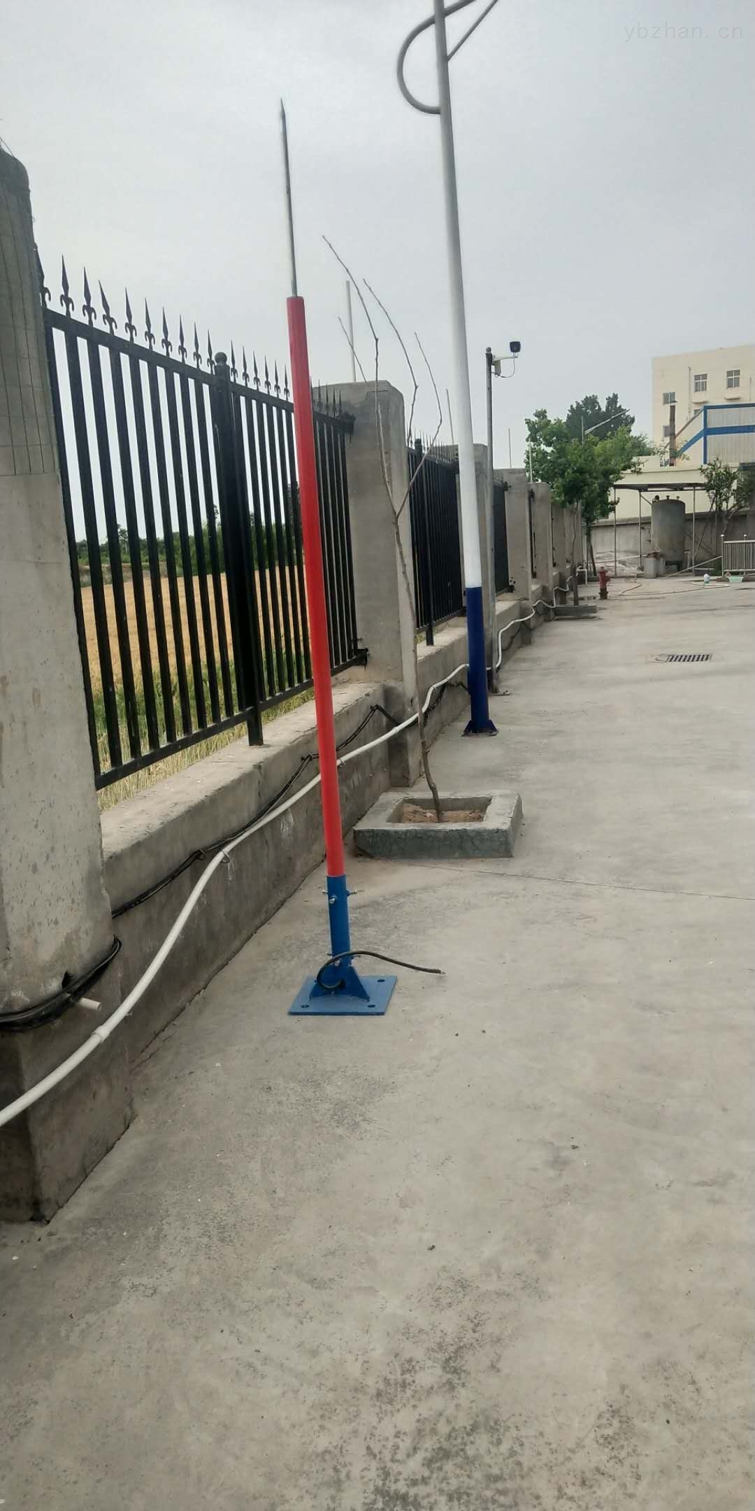 30米圆柱避雷塔车辆气象局专用玻璃钢避雷针