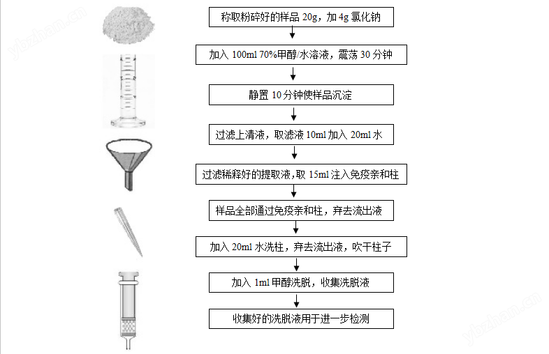 凱斯科B1免疫親和柱3ml真菌毒素檢測試劑盒廠家價格